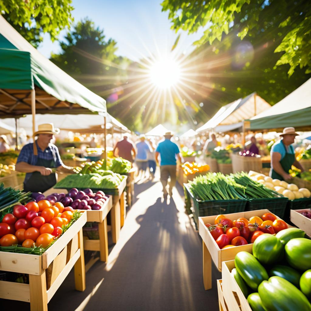 Vibrant Farmer's Market Community Scene