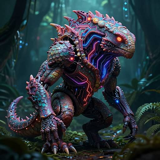 Futuristic Robotic Creature Concept Art