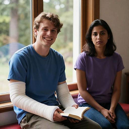 Cozy Indoor Moment by the Window