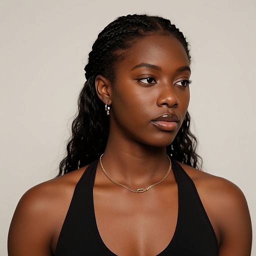 Realistic Male Weave Hairstyle Portrait