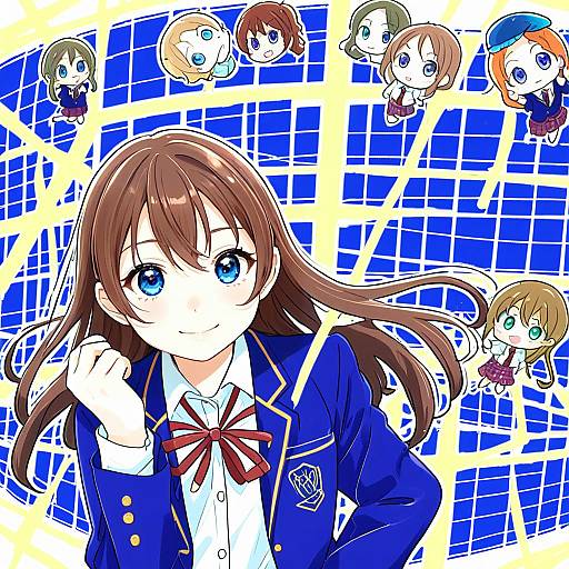 Illustration of Anzu (ensemble stars!), ensemble stars! in the style of Natsu (anta tte hitoha)