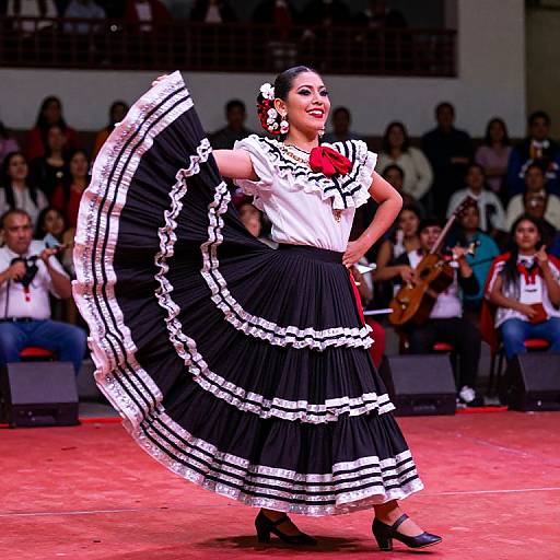 Dynamic Mexican Folklorico Dancer