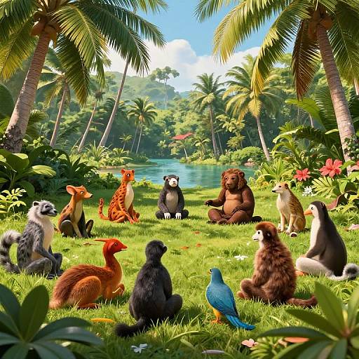 Tropical Paradise of Harmony and Unity