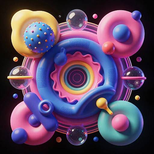 Vibrant Surreal AI Album Art