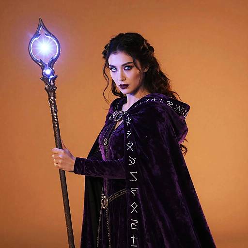 Magical Sorceress Casting Spell