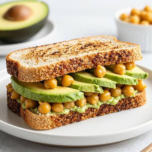 Chickpea Avocado Sandwich Delight