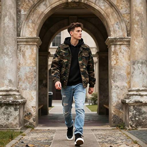 Urban Confidence Through Ancient Archways