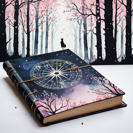 Enchanting Spellbook in a Misty Forest