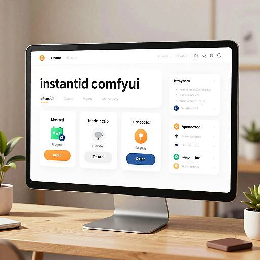 Warm Inviting AI UI Concept Art