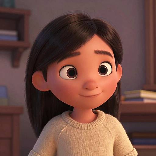 Pixar Style Warm Mommy Character