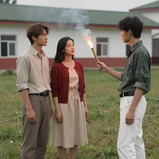 Dynamic Interaction in a Grassy Field