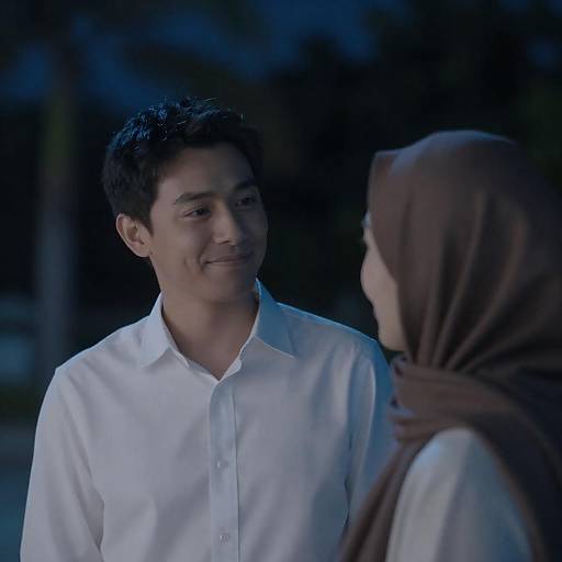 Evening Portrait in Blue Light