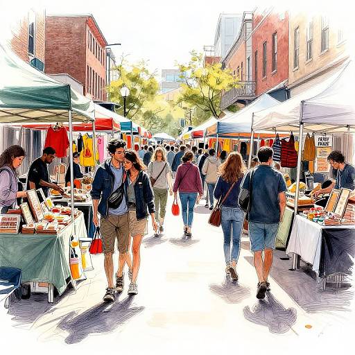 Berkeley Street Market Urban Sketch