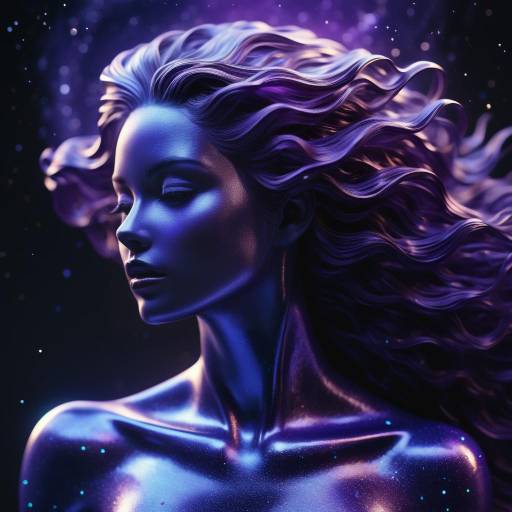 Ethereal Comet Wanderer in Cosmic Splendor Ethereal Comet Wanderer in Cosmic Splendor