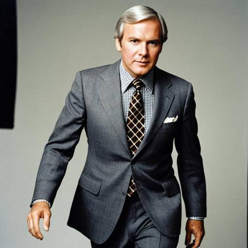 Man in 1970s Vintage Suit and Tie