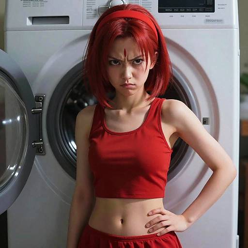 Vivid Cinematic Portrait of Haruno Sakura