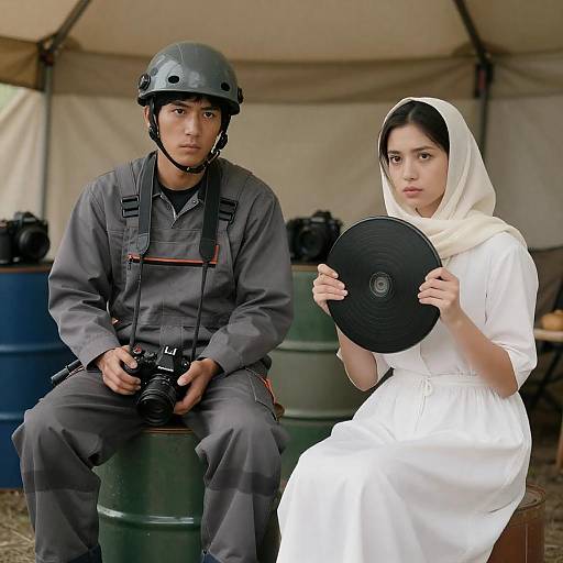 Dynamic Duo in Tent Setting