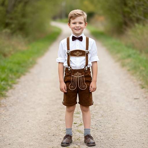 Boy in Lederhosen Fancy Dress