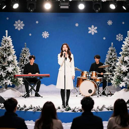 Festive Christmas Performance on Stage