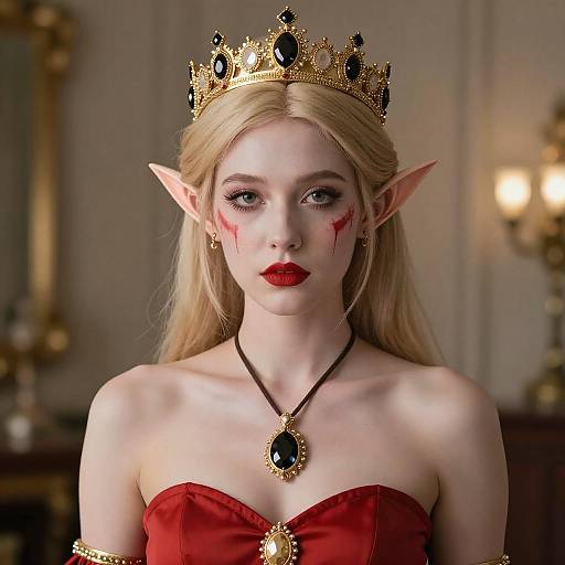 Elf Queen with Golden Crown