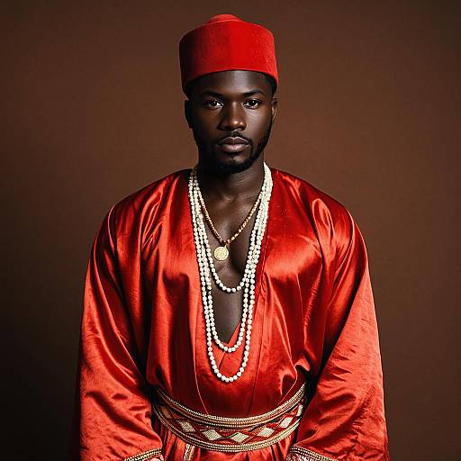 Nigerian Man in Traditional Attire