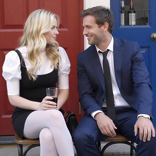 Charming Outdoor Moment Between Friends