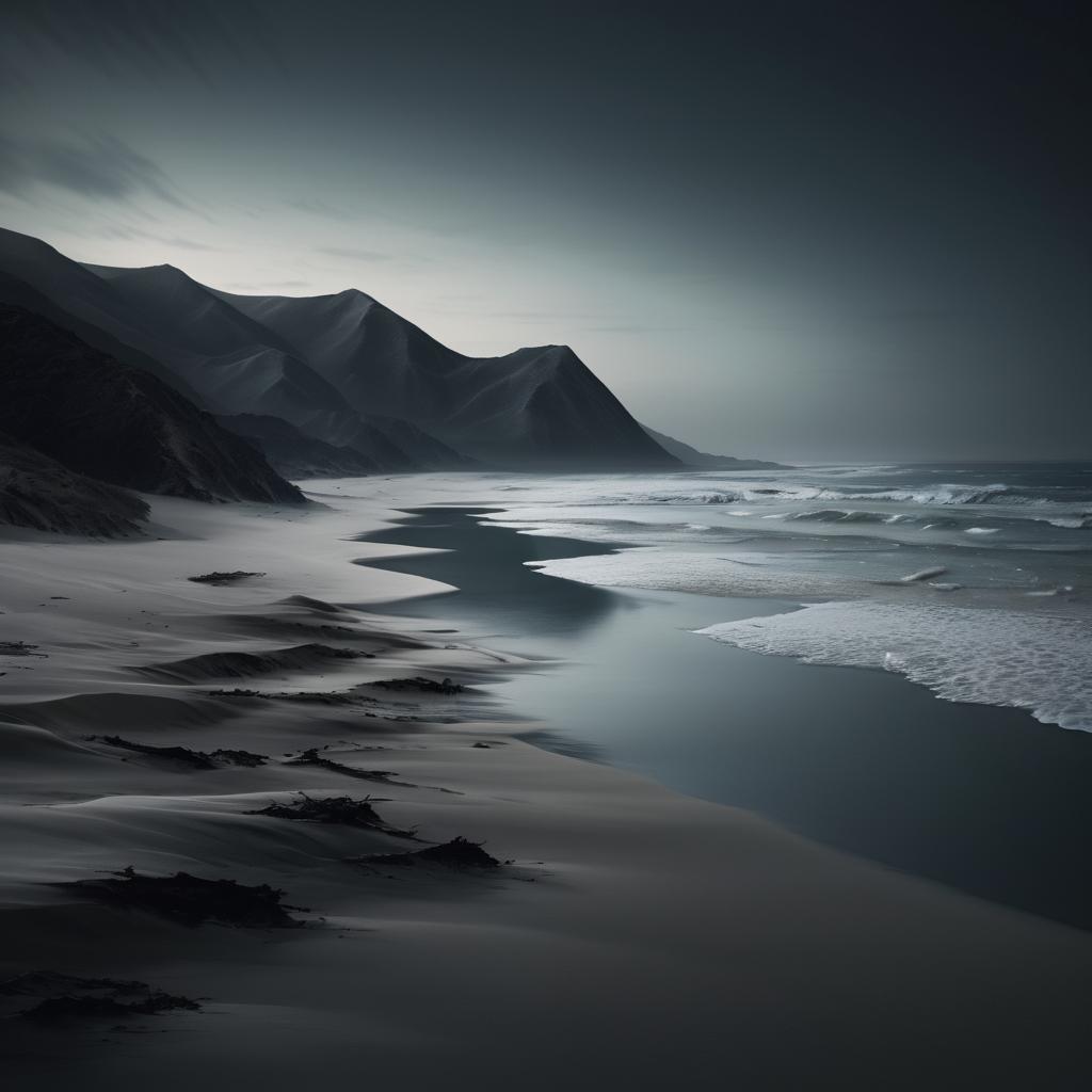 Creepy Ultra-Realistic Beach Landscape