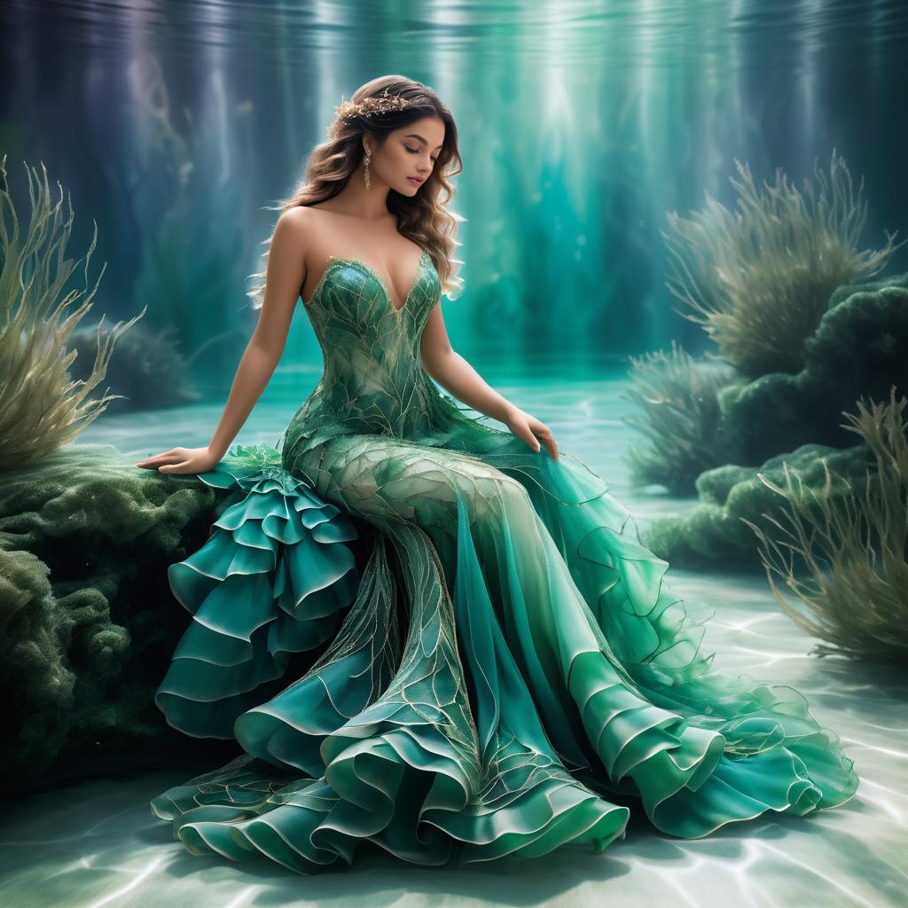 Enchanting Mermaid in Serene Lagoon