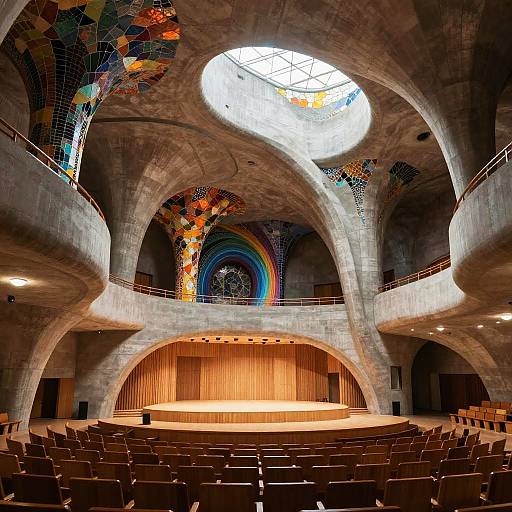 Futuristic Concert Hall Inspired by Sverre Fehn