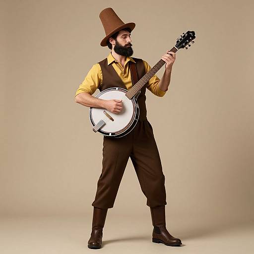 Solo Male Banjo Player Costume