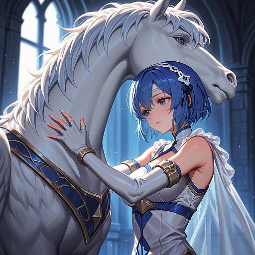 Illustration of Catria (fire emblem), fire emblem in the style of Yamamomo (plank)