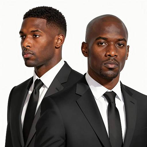 Intense Portrait of Two Black Men