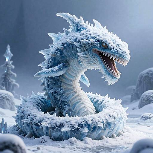 Frostbound Kraken of Crystalline Seas