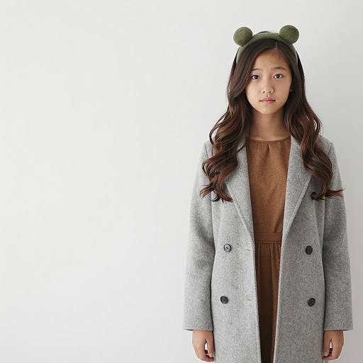 Elegant Asian Girl in Fashionable Costume