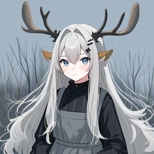 Illustration of Alina (arknights), arknights in the style of Kodamari