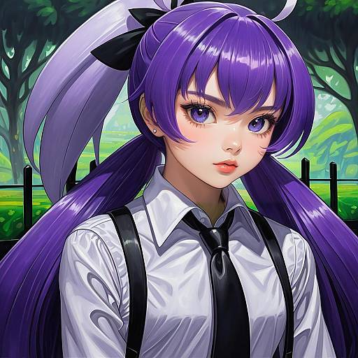 Illustration of Anabel (pokemon), pokemon in the style of Ranma (kamenrideroz)