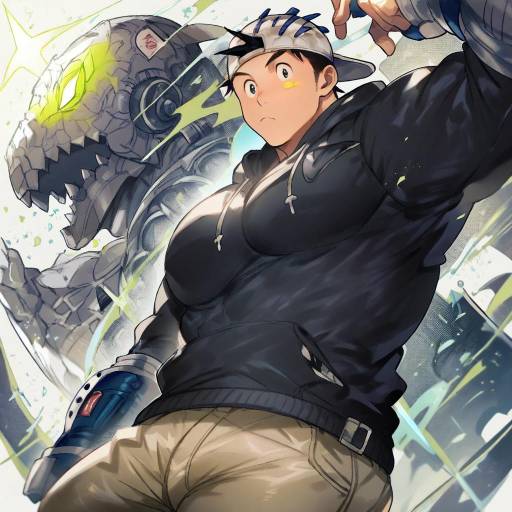 Illustration of Aikawa (dorohedoro), dorohedoro in the style of Yasaikakiage