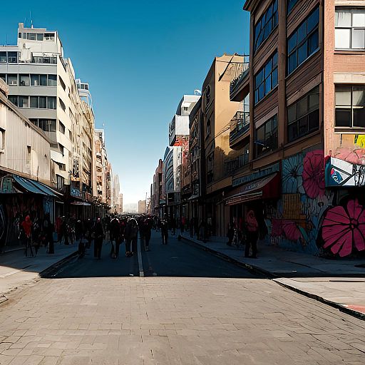 Vibrant Urban Graffiti Art Scene