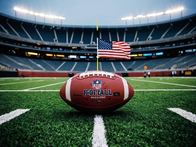 American Flag Football Stadium Wallpaper