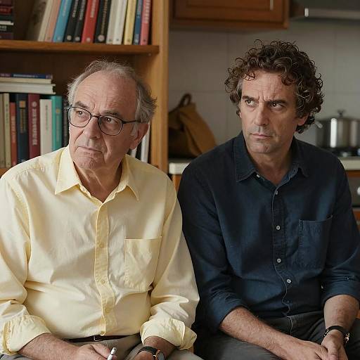 Intimate Indoor Portrait of Two Friends