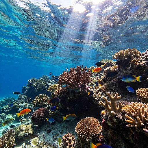 Photorealistic Underwater Coral Reef Scene