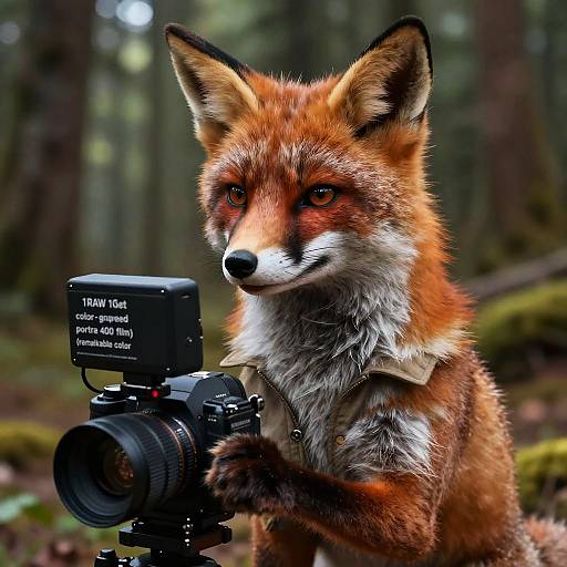 Gentleman Adventurer Fox in Forest