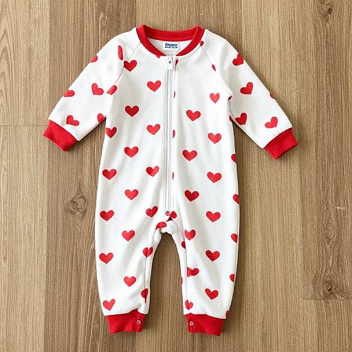 CARTERS Zip-Up Heart Cotton Sleepwear