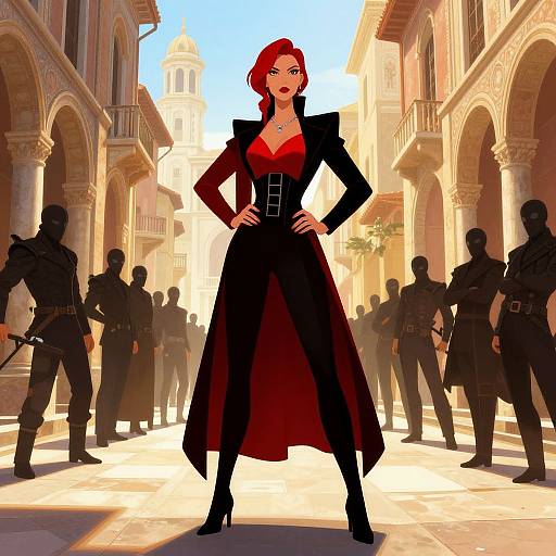 Dark Fantasy Female Terrorist Leader Portrait