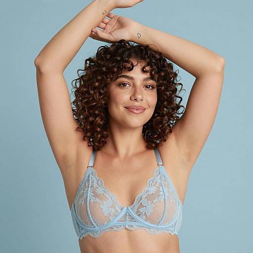 Portrait of a Smiling Woman in Blue