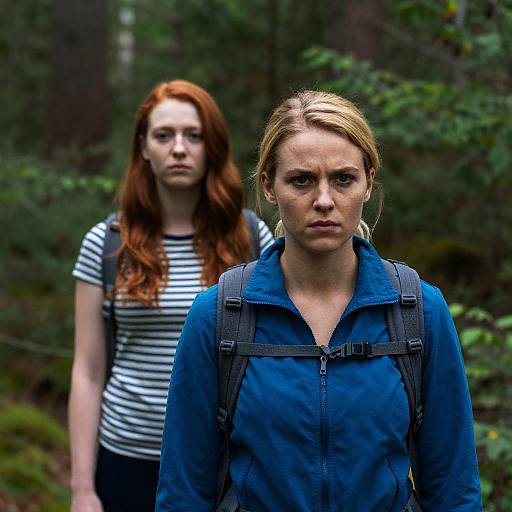 Dynamic Duo in Lush Forest Setting