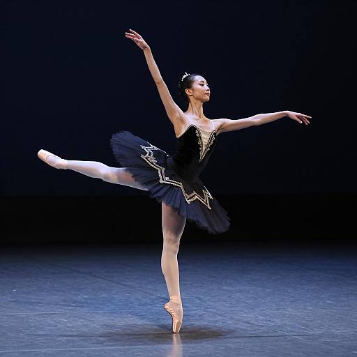 Elegance of a Ballet Dancer in Performance
