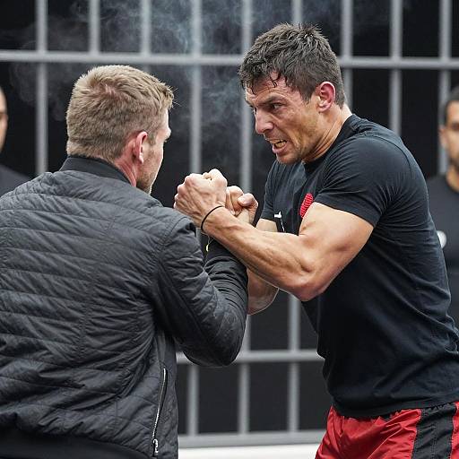 Dramatic Clash Between Two Men