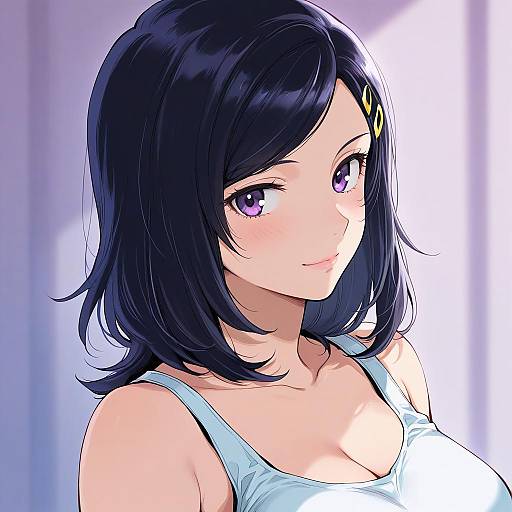 Illustration of Amano maya, persona in the style of Meeko