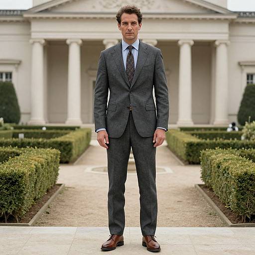 Man in Elegant Neoclassical Attire